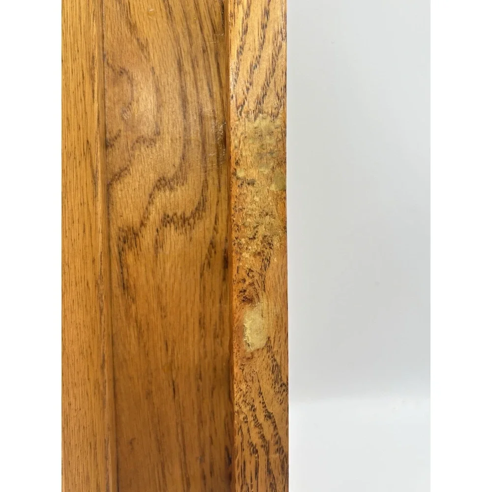 Vintage Spindle Rail Solid Oak Wood Wall Mounted Shelf 16